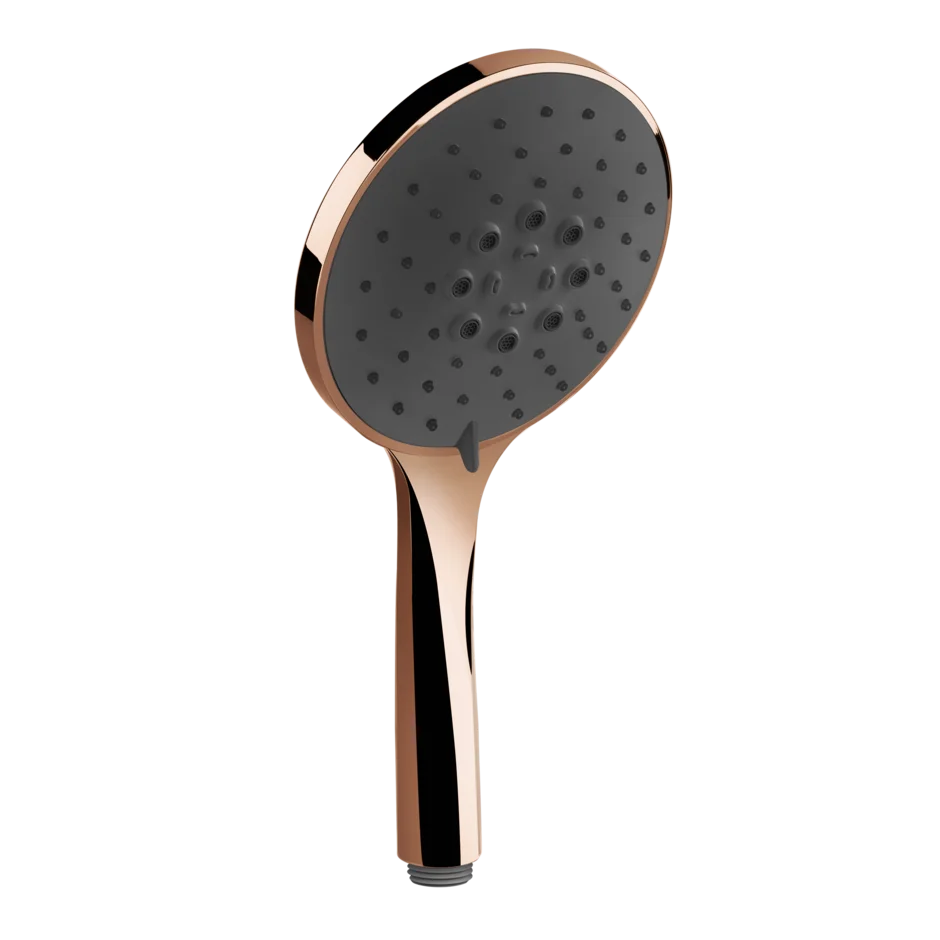 Gessi Rilievo pommeau de douche à trois jets avec insert noir 14378 Gessi Rilievo pommeau de douche à trois jets avec insert noir 14378