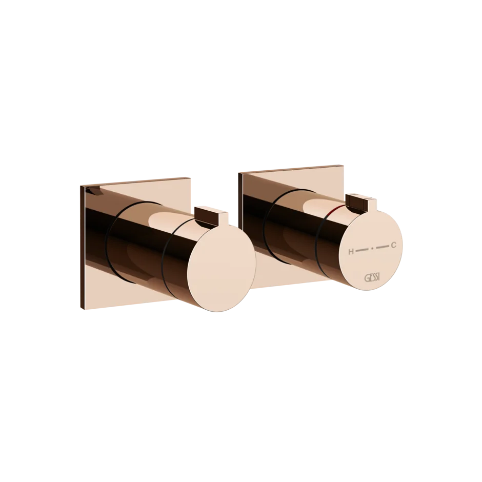 Gessi Inverso mitigeur thermostatique de douche mural 2 voies 73034 + 54169 Gessi Inverso mitigeur thermostatique de douche mural 2 voies 73034 + 54169