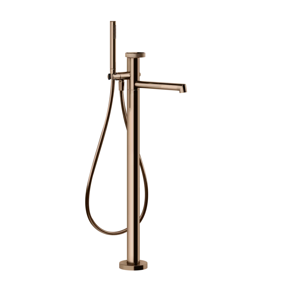 Gessi Anello rubinetto vasca da bagno a terra con doccetta 63328 + 46189 Gessi Anello rubinetto vasca da bagno a terra con doccetta 63328 + 46189