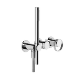 Gessi Anello robinet de douche avec inverseur 2 voies et douchette à main 63345 + 54139