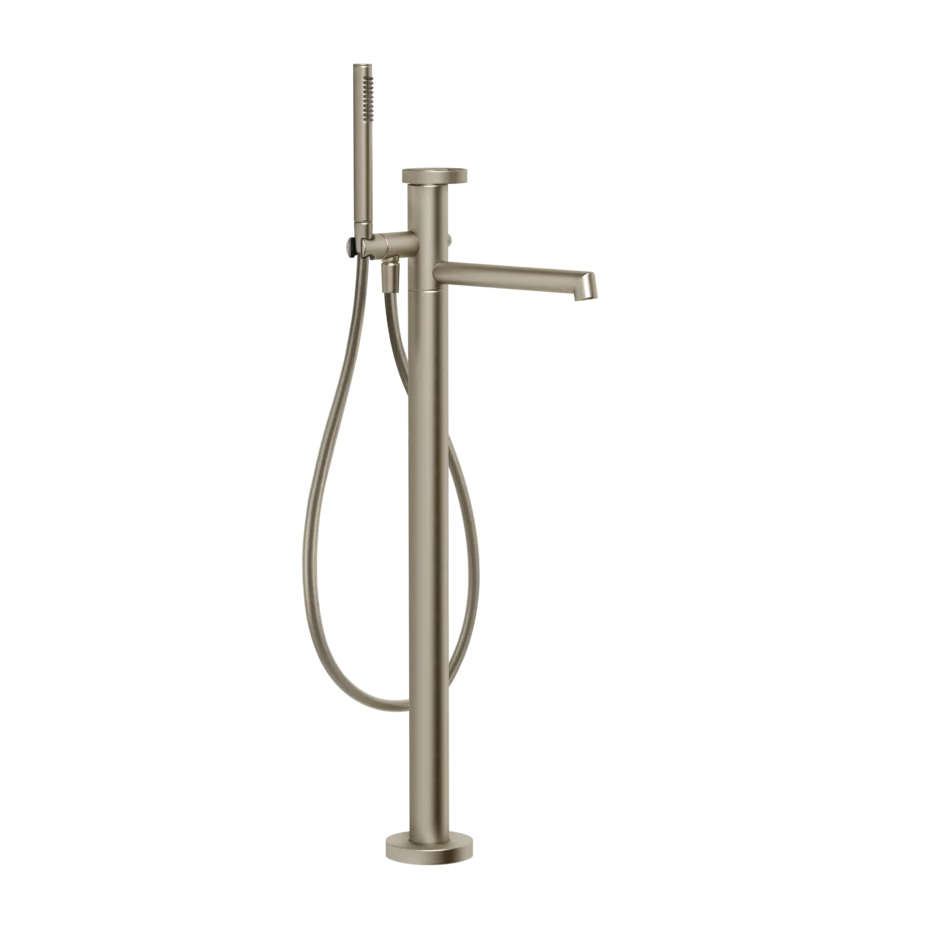 Gessi Anello rubinetto vasca da bagno a terra con doccetta 63328 + 46189 Gessi Anello rubinetto vasca da bagno a terra con doccetta 63328 + 46189