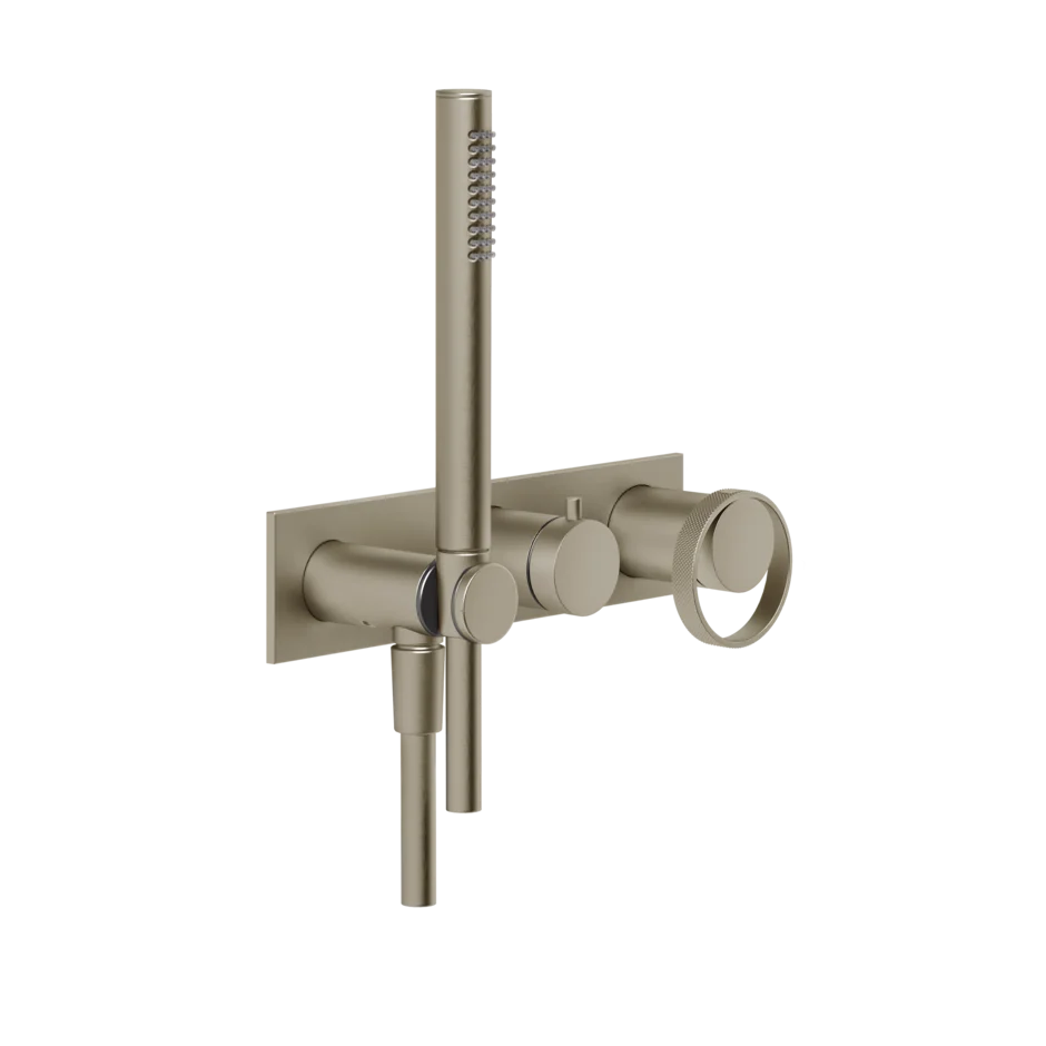 Gessi Anello robinet de douche avec inverseur 2 voies et douchette à main 63343 + 54139 Gessi Anello robinet de douche avec inverseur 2 voies et douchette à main 63343 + 54139
