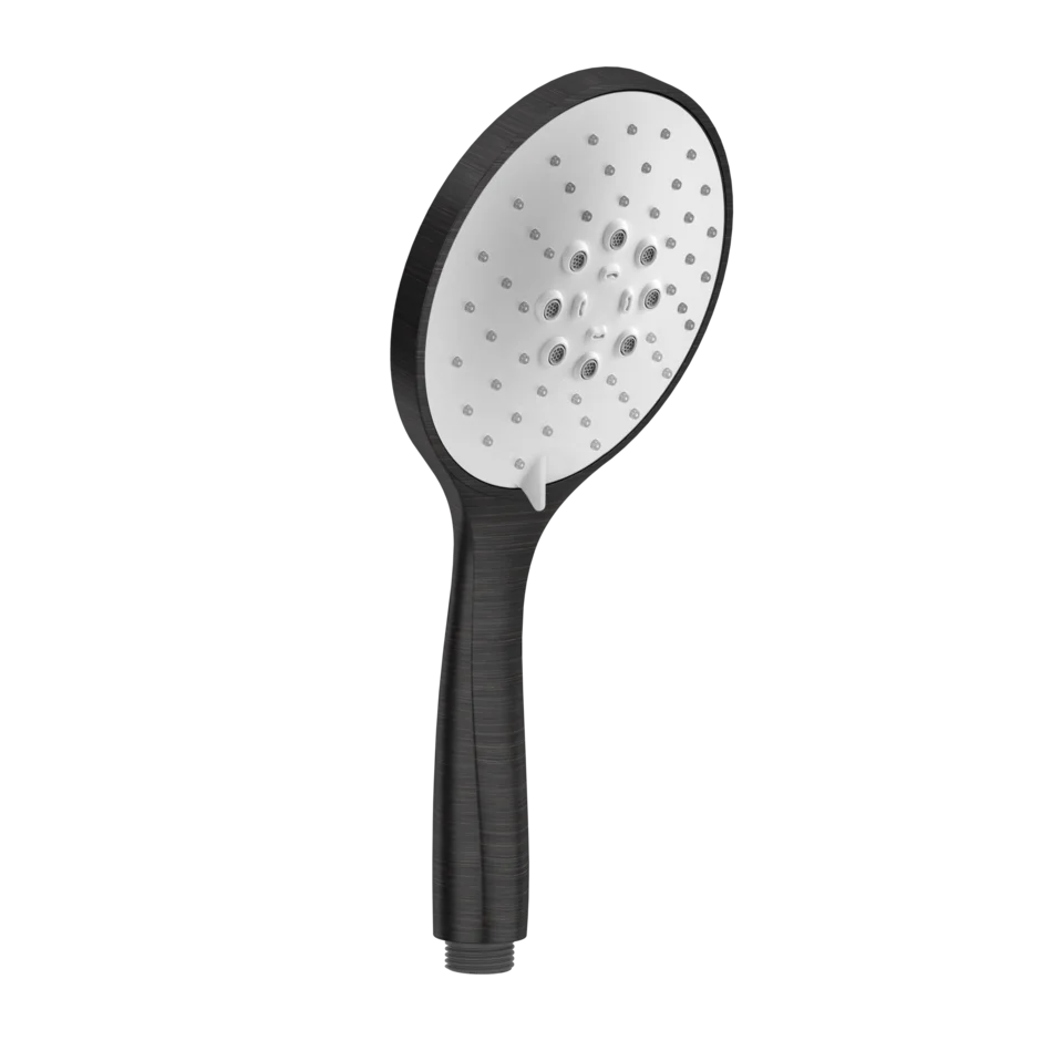 Gessi Rilievo pommeau de douche a trois jets avec insert blanc 14376  Gessi Rilievo pommeau de douche a trois jets avec insert blanc 14376