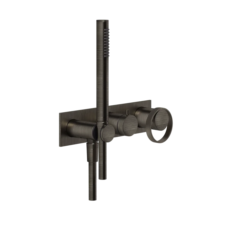 Gessi Anello robinet de douche avec inverseur 2 voies et douchette à main 63343 + 54139 Gessi Anello robinet de douche avec inverseur 2 voies et douchette à main 63343 + 54139