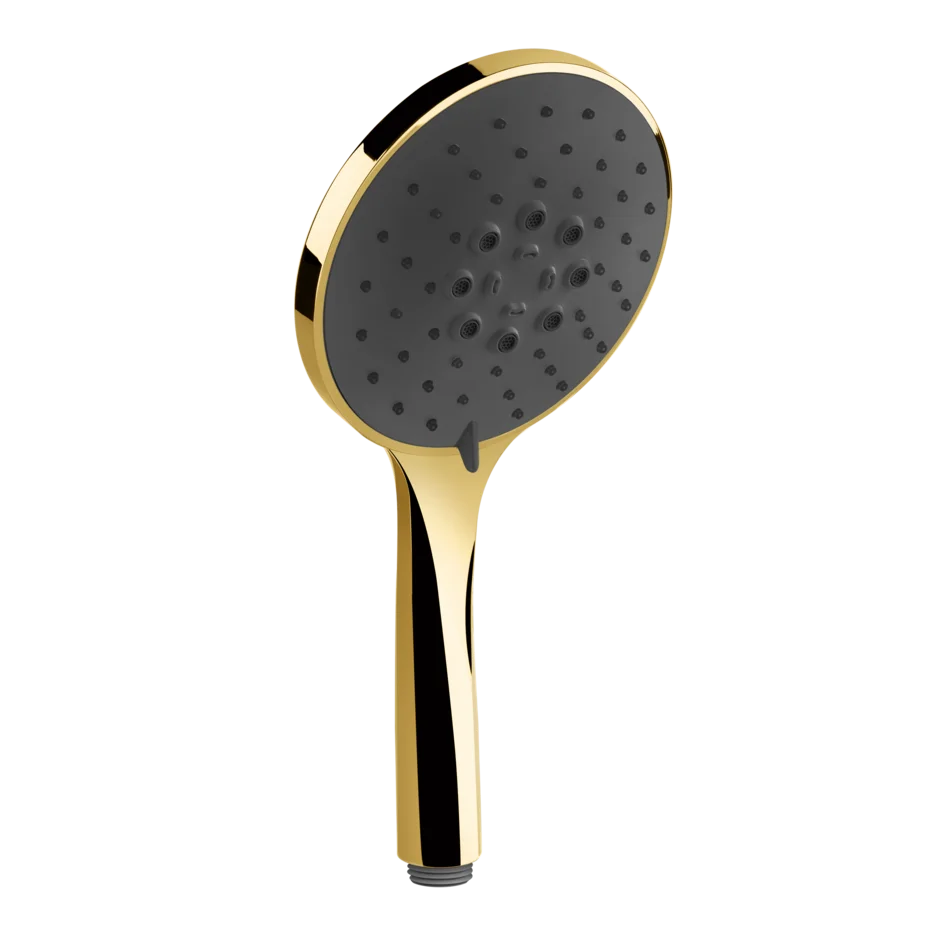 Gessi Rilievo pommeau de douche à trois jets avec insert noir 14378 Gessi Rilievo pommeau de douche à trois jets avec insert noir 14378