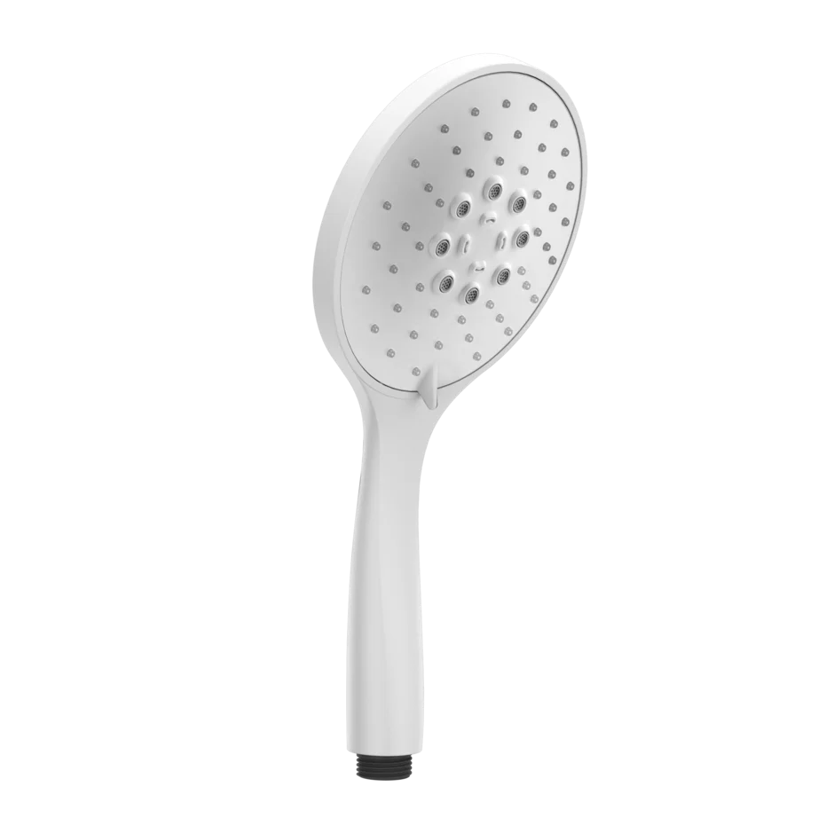 Gessi Rilievo pommeau de douche a trois jets avec insert blanc 14376  Gessi Rilievo pommeau de douche a trois jets avec insert blanc 14376