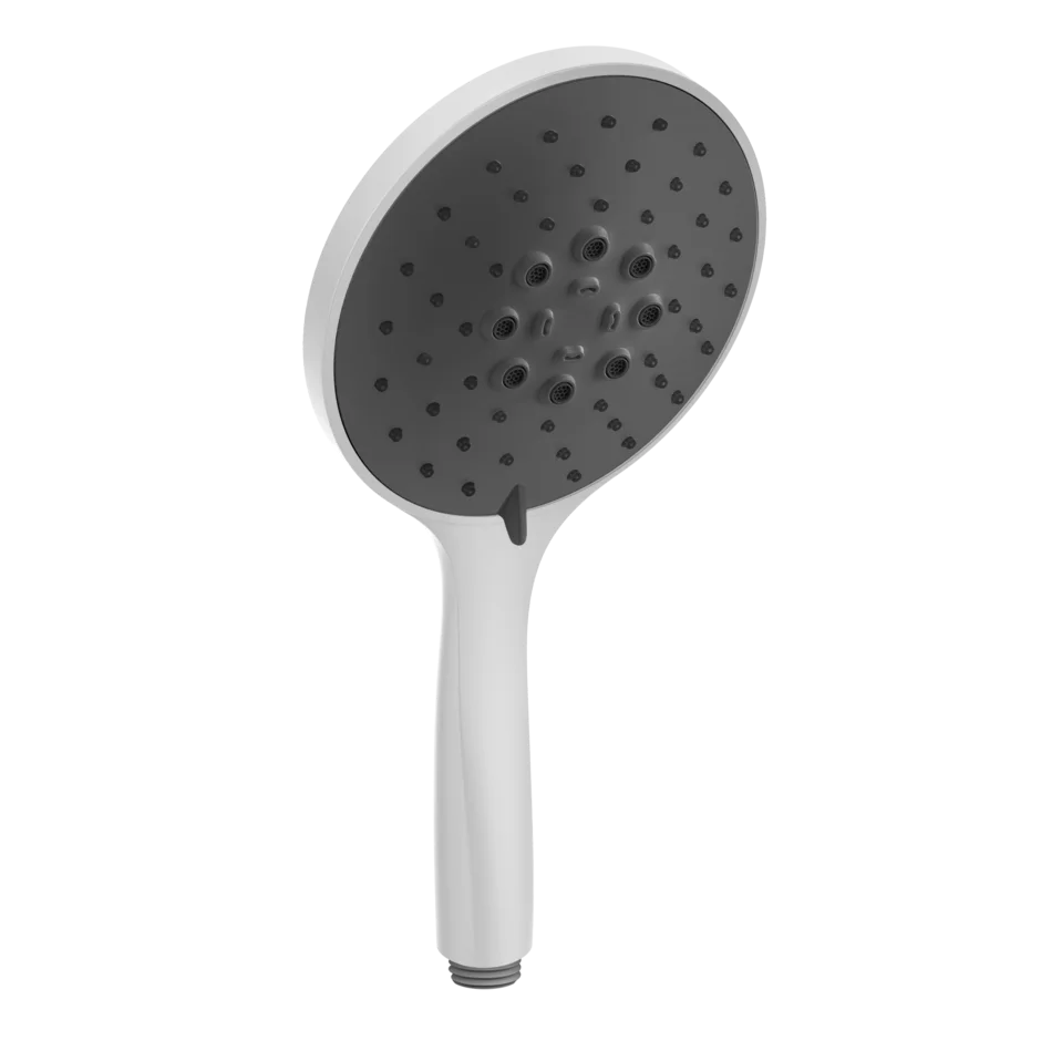 Gessi Rilievo pommeau de douche à trois jets avec insert noir 14378 Gessi Rilievo pommeau de douche à trois jets avec insert noir 14378