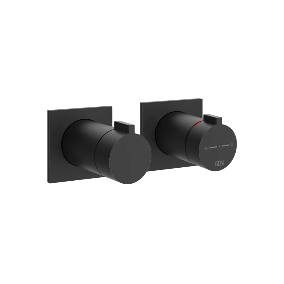 Gessi Inverso mitigeur thermostatique de douche mural 3 voies 73036 + 54169 Gessi Inverso mitigeur thermostatique de douche mural 3 voies 73036 + 54169