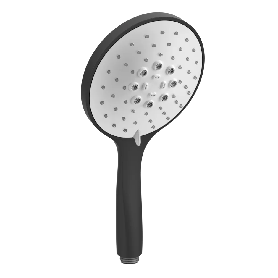 Gessi Rilievo pommeau de douche a trois jets avec insert blanc 14376  Gessi Rilievo pommeau de douche a trois jets avec insert blanc 14376