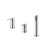 Mitigeur de lavabo avec garniture de vidage 1”1/4. Tuyaux d'alimentation électrique F 3/8”.