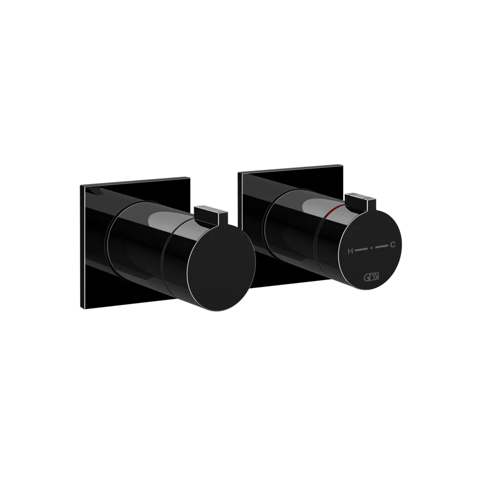 Gessi Inverso mitigeur thermostatique de douche mural 2 voies 73034 + 54169 Gessi Inverso mitigeur thermostatique de douche mural 2 voies 73034 + 54169