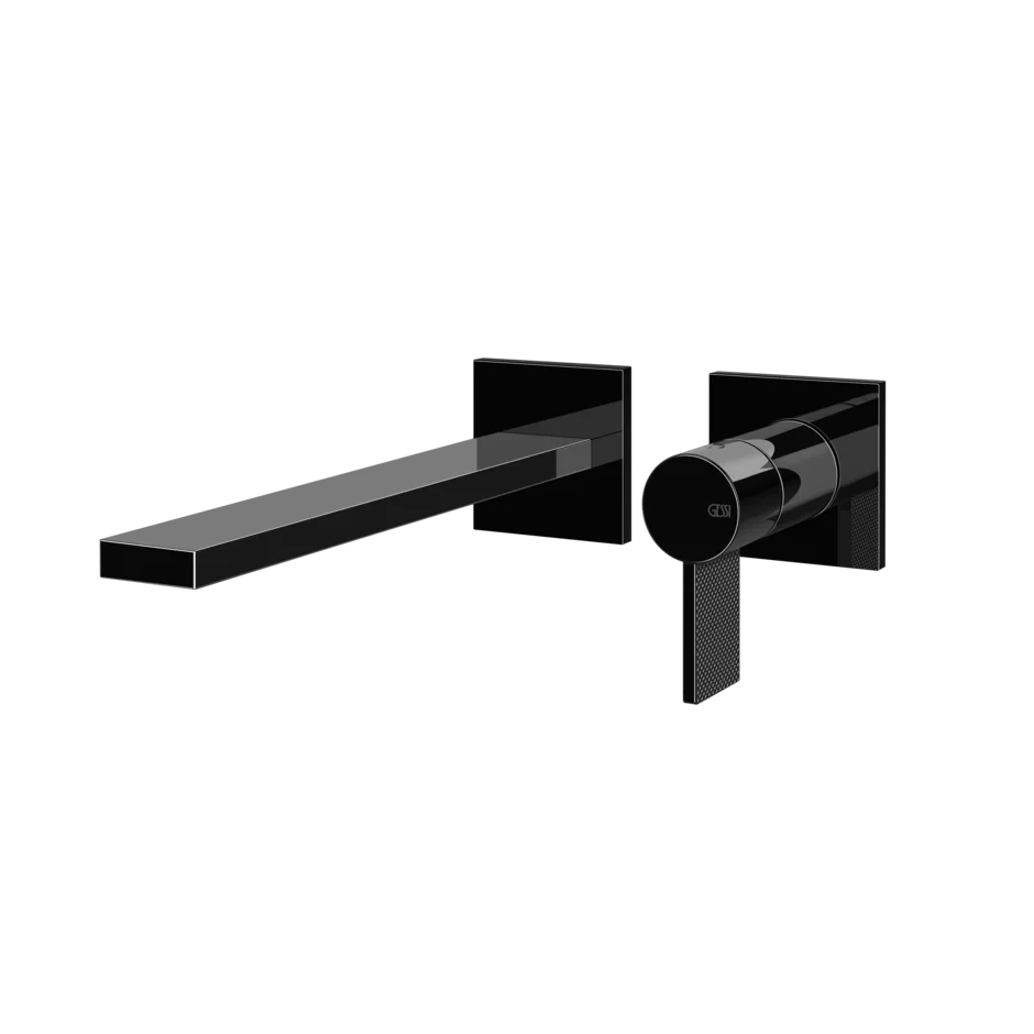 Gessi Inverso Diamantato robinet de lavabo mural 73688 + 63397 Gessi Inverso Diamantato robinet de lavabo mural 73688 + 63397