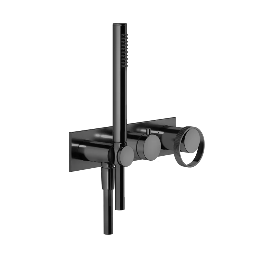 Gessi Anello robinet de douche avec inverseur 2 voies et douchette à main 63343 + 54139 Gessi Anello robinet de douche avec inverseur 2 voies et douchette à main 63343 + 54139