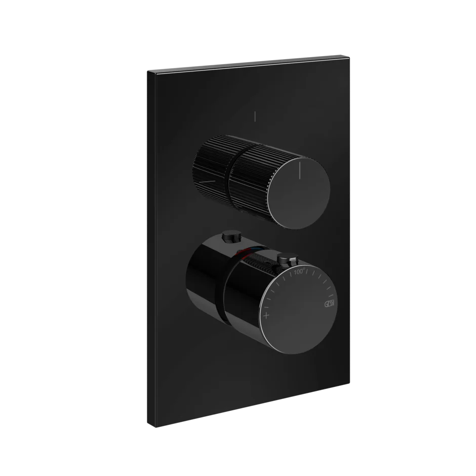 Gessi Inverso Rigato mitigeur thermostatique de douche mural avec inverseur 3 voies 73537 + 09269 Gessi Inverso Rigato mitigeur thermostatique de douche mural avec inverseur 3 voies 73537 + 09269