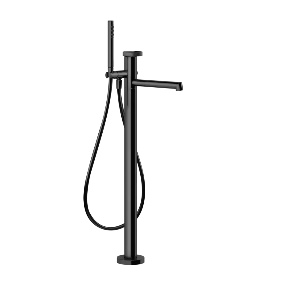 Gessi Anello rubinetto vasca da bagno a terra con doccetta 63328 + 46189 Gessi Anello rubinetto vasca da bagno a terra con doccetta 63328 + 46189