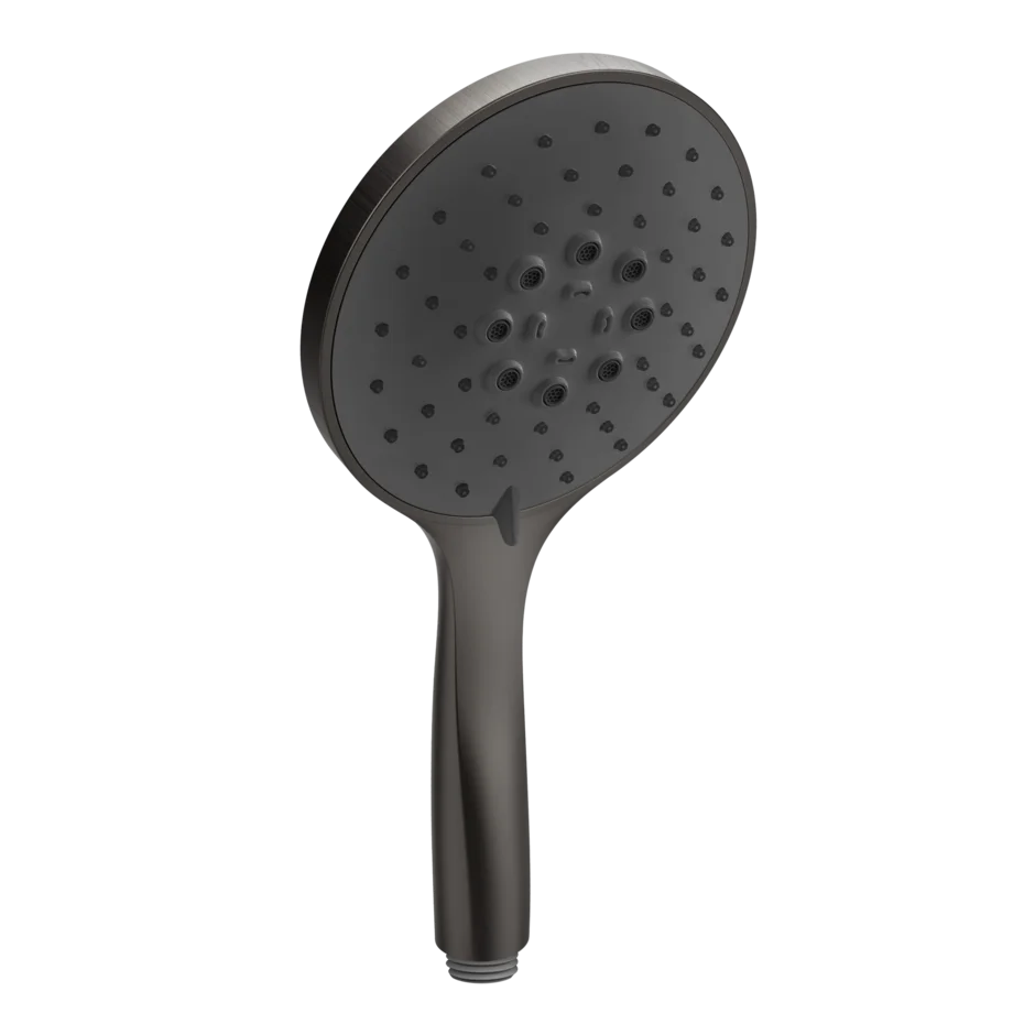 Gessi Rilievo pommeau de douche à trois jets avec insert noir 14378 Gessi Rilievo pommeau de douche à trois jets avec insert noir 14378