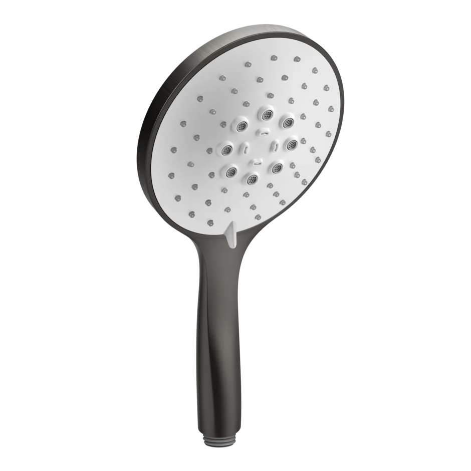 Gessi Rilievo pommeau de douche a trois jets avec insert blanc 14376  Gessi Rilievo pommeau de douche a trois jets avec insert blanc 14376