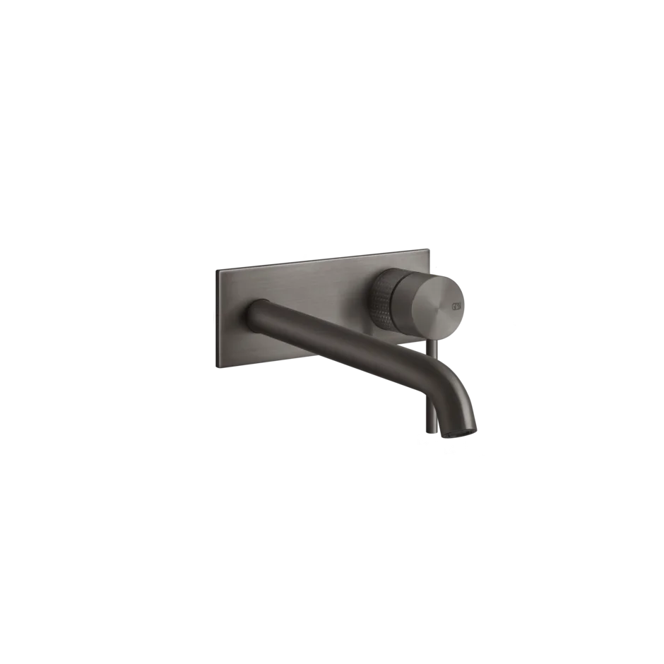Gessi 316 Cesello robinet de lavabo mural avec bec long 21 cm 54490 + 54198 Gessi 316 Cesello robinet de lavabo mural avec bec long 21 cm 54490 + 54198