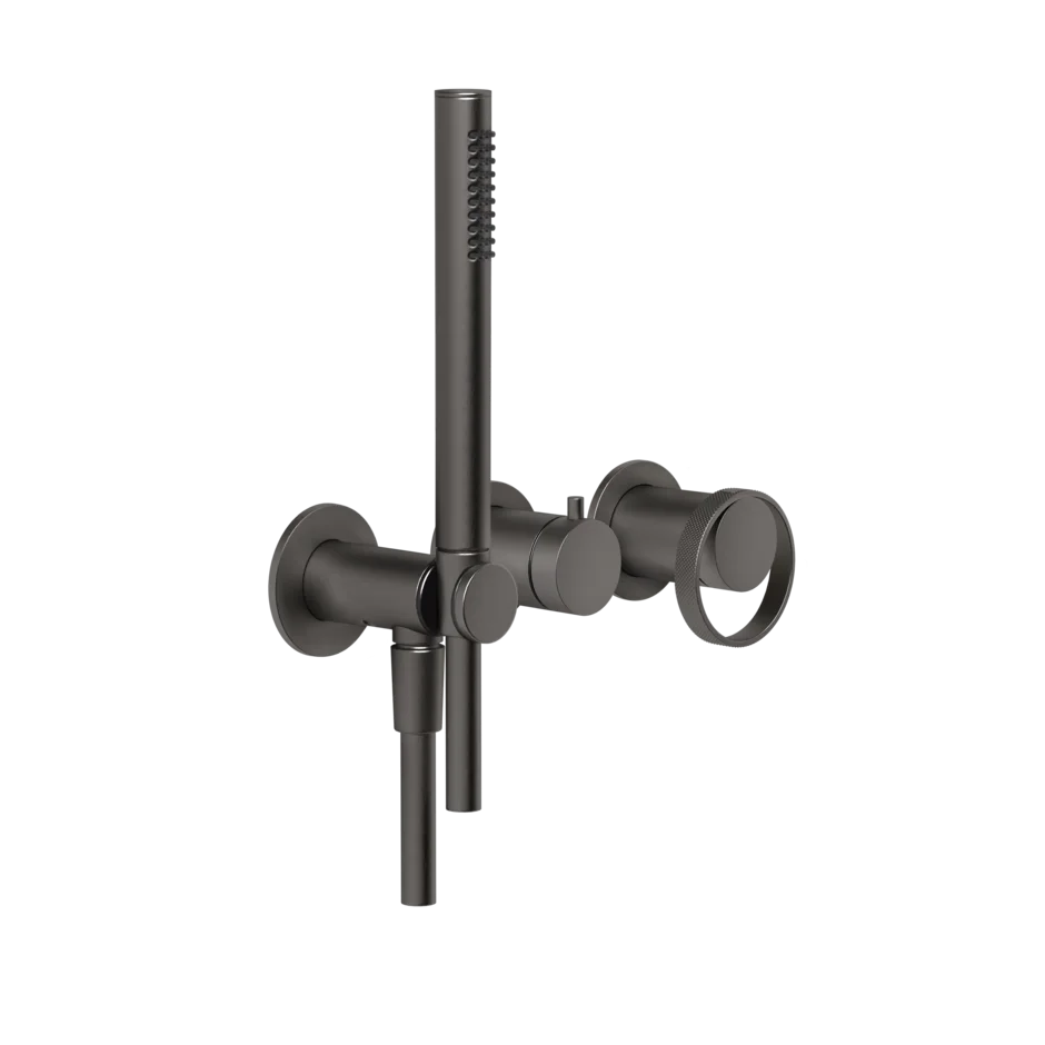 Gessi Anello robinet de douche avec inverseur 2 voies et douchette à main 63345 + 54139 Gessi Anello robinet de douche avec inverseur 2 voies et douchette à main 63345 + 54139