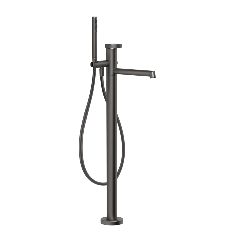 Gessi Anello rubinetto vasca da bagno a terra con doccetta 63328 + 46189 Gessi Anello rubinetto vasca da bagno a terra con doccetta 63328 + 46189