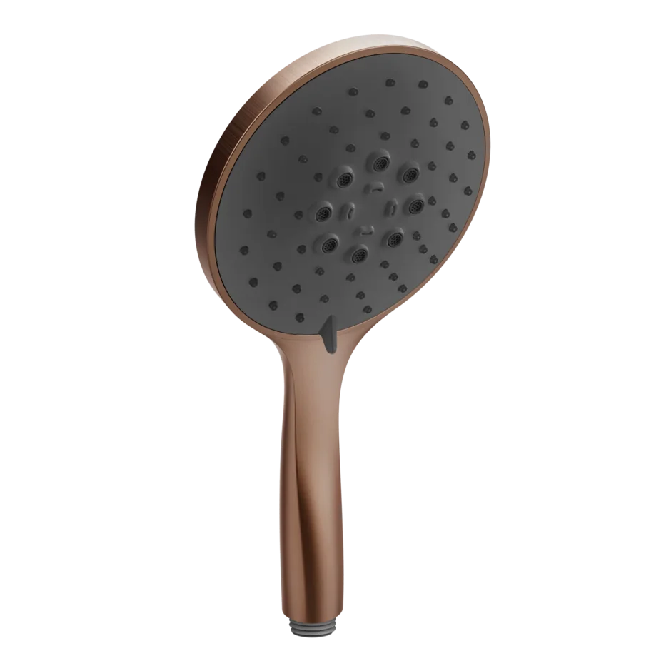 Gessi Rilievo pommeau de douche à trois jets avec insert noir 14378 Gessi Rilievo pommeau de douche à trois jets avec insert noir 14378