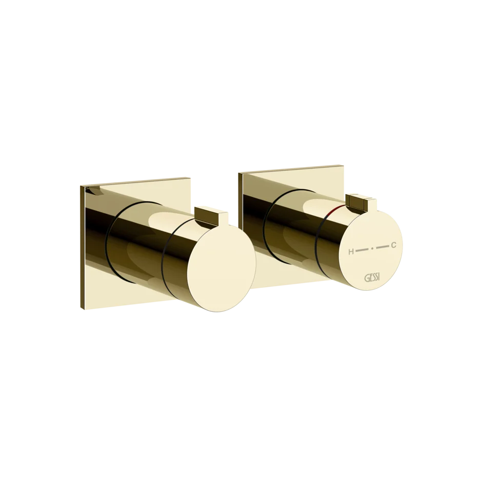 Gessi Inverso mitigeur thermostatique de douche mural 2 voies 73034 + 54169 Gessi Inverso mitigeur thermostatique de douche mural 2 voies 73034 + 54169