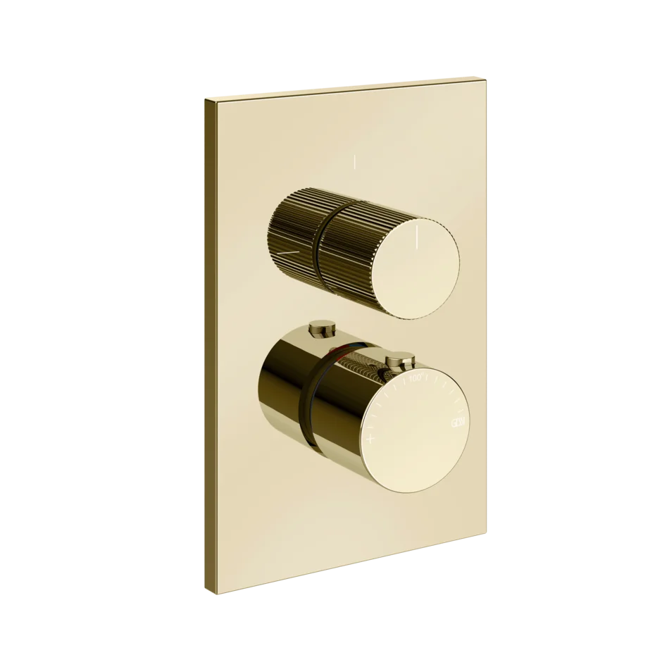 Gessi Inverso Rigato mitigeur thermostatique de douche mural avec inverseur 3 voies 73537 + 09269 Gessi Inverso Rigato mitigeur thermostatique de douche mural avec inverseur 3 voies 73537 + 09269