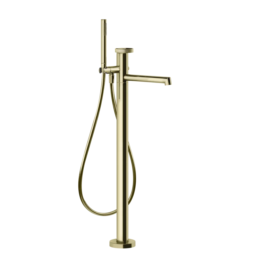 Gessi Anello rubinetto vasca da bagno a terra con doccetta 63328 + 46189 Gessi Anello rubinetto vasca da bagno a terra con doccetta 63328 + 46189