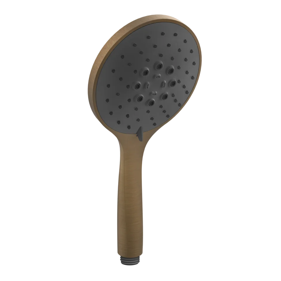 Gessi Rilievo pommeau de douche à trois jets avec insert noir 14378 Gessi Rilievo pommeau de douche à trois jets avec insert noir 14378