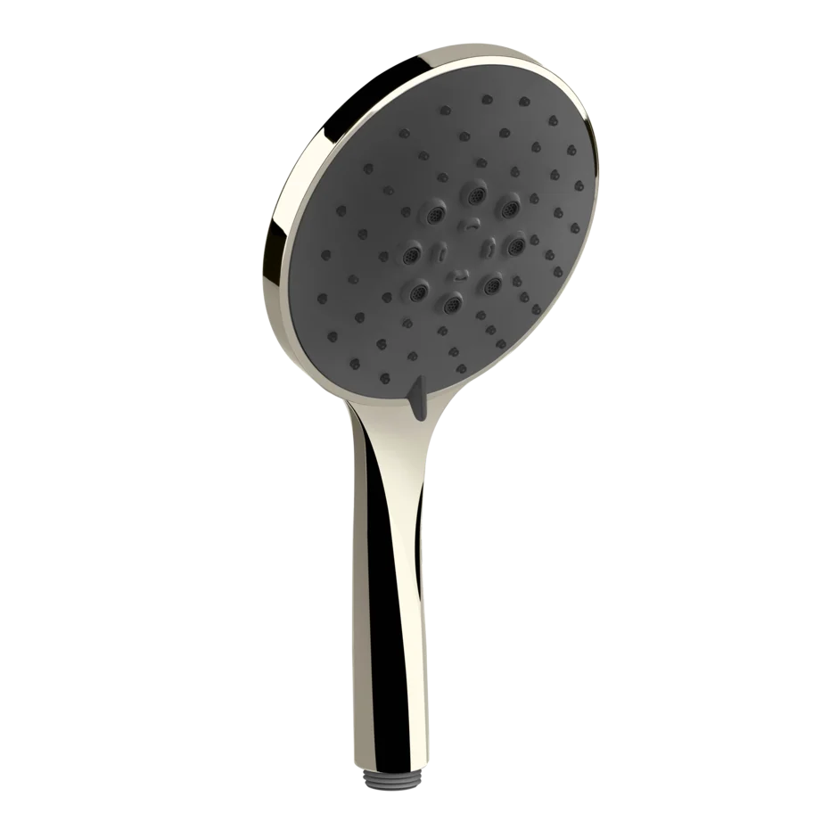Gessi Rilievo pommeau de douche à trois jets avec insert noir 14378 Gessi Rilievo pommeau de douche à trois jets avec insert noir 14378