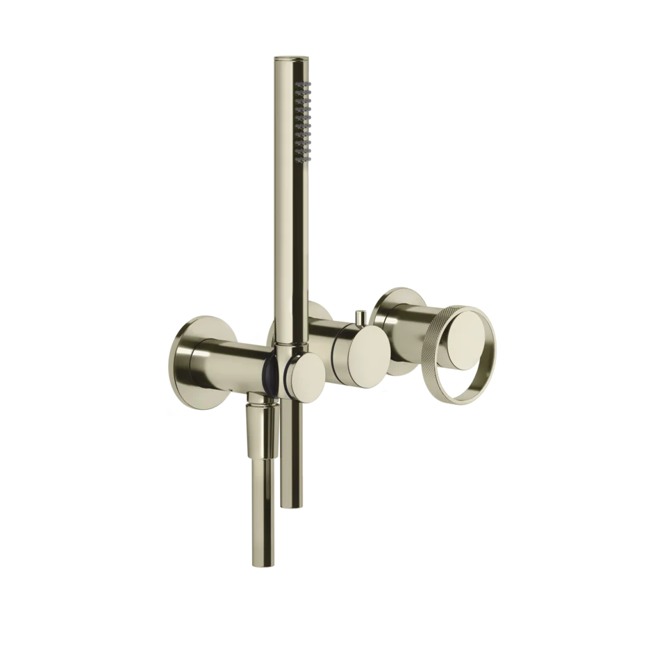Gessi Anello robinet de douche avec inverseur 2 voies et douchette à main 63345 + 54139 Gessi Anello robinet de douche avec inverseur 2 voies et douchette à main 63345 + 54139