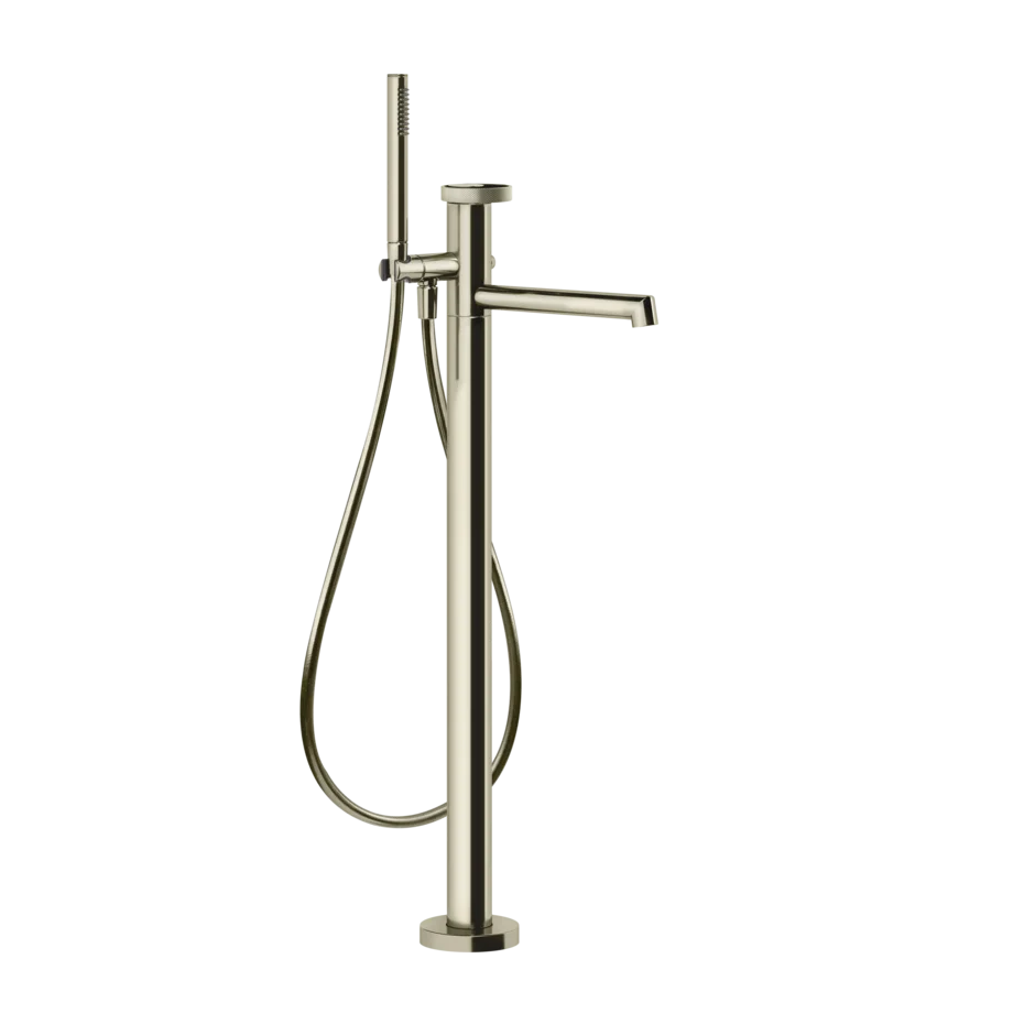 Gessi Anello rubinetto vasca da bagno a terra con doccetta 63328 + 46189 Gessi Anello rubinetto vasca da bagno a terra con doccetta 63328 + 46189