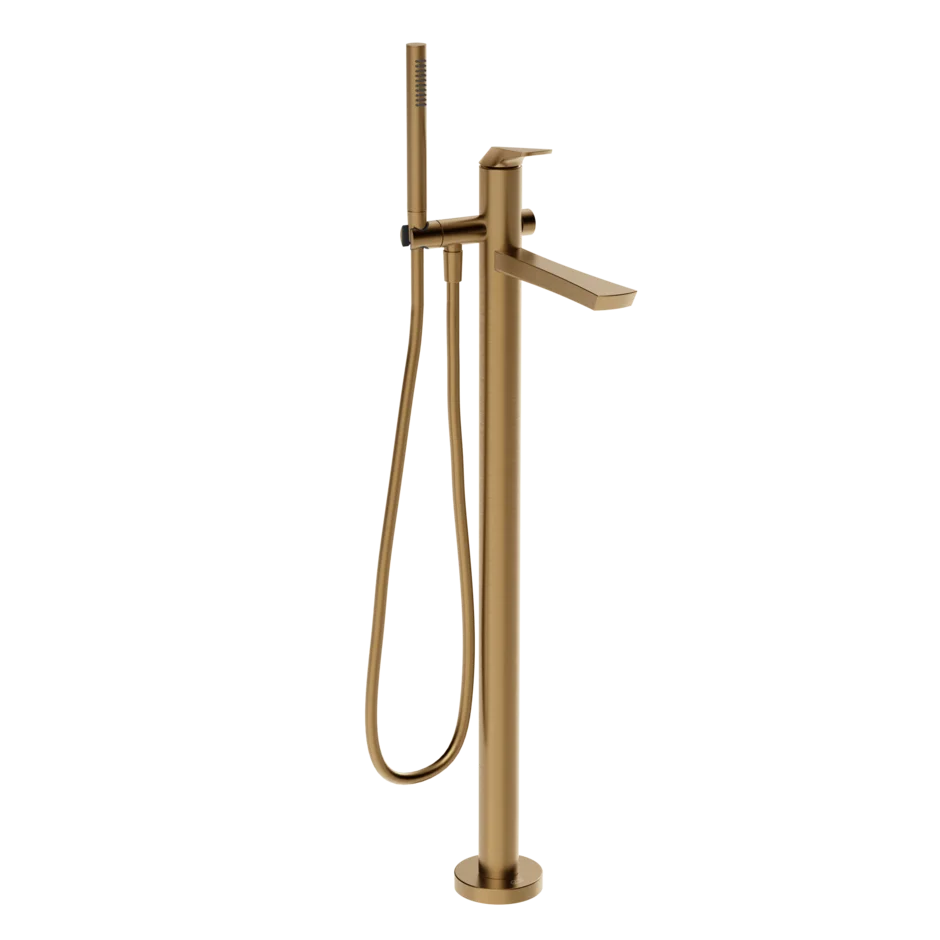 Gessi Ventaglio robinet de baignoire à poser avec douchette 72028 + 46189 Gessi Ventaglio robinet de baignoire à poser avec douchette 72028 + 46189