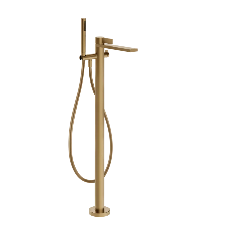 Gessi Inverso Diamantato robinet de baignoire sur pied avec inverseur et douchette 73628 + 46189 Gessi Inverso Diamantato robinet de baignoire sur pied avec inverseur et douchette 73628 + 46189