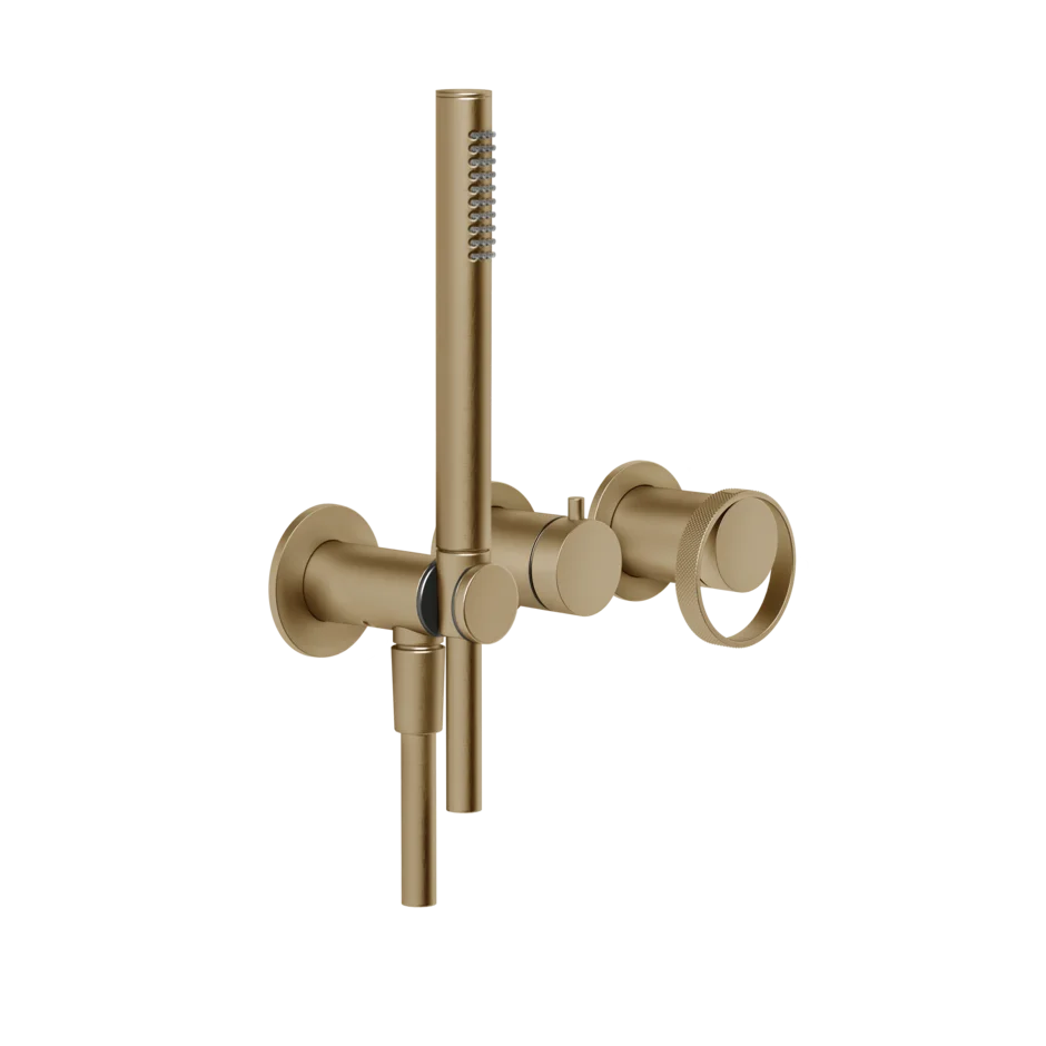 Gessi Anello robinet de douche avec inverseur 2 voies et douchette à main 63345 + 54139 Gessi Anello robinet de douche avec inverseur 2 voies et douchette à main 63345 + 54139