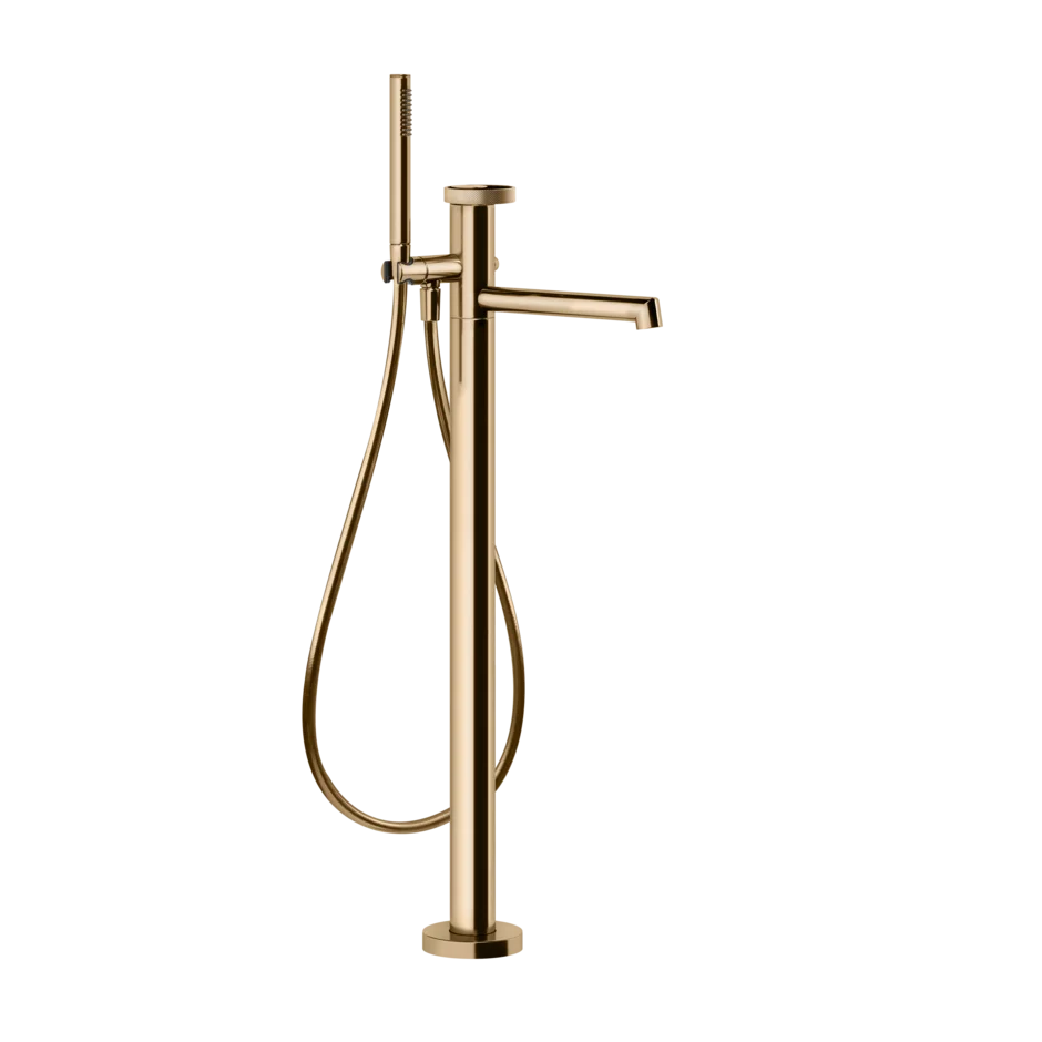 Gessi Anello rubinetto vasca da bagno a terra con doccetta 63328 + 46189 Gessi Anello rubinetto vasca da bagno a terra con doccetta 63328 + 46189