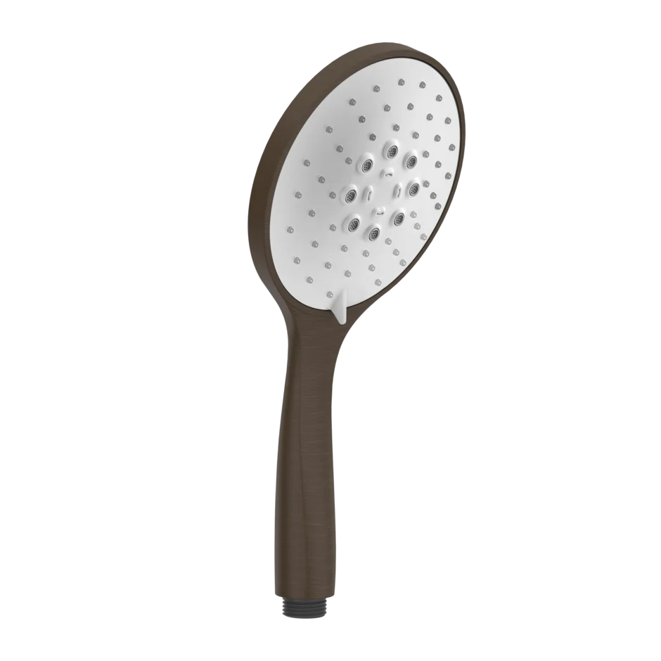 Gessi Rilievo pommeau de douche a trois jets avec insert blanc 14376  Gessi Rilievo pommeau de douche a trois jets avec insert blanc 14376