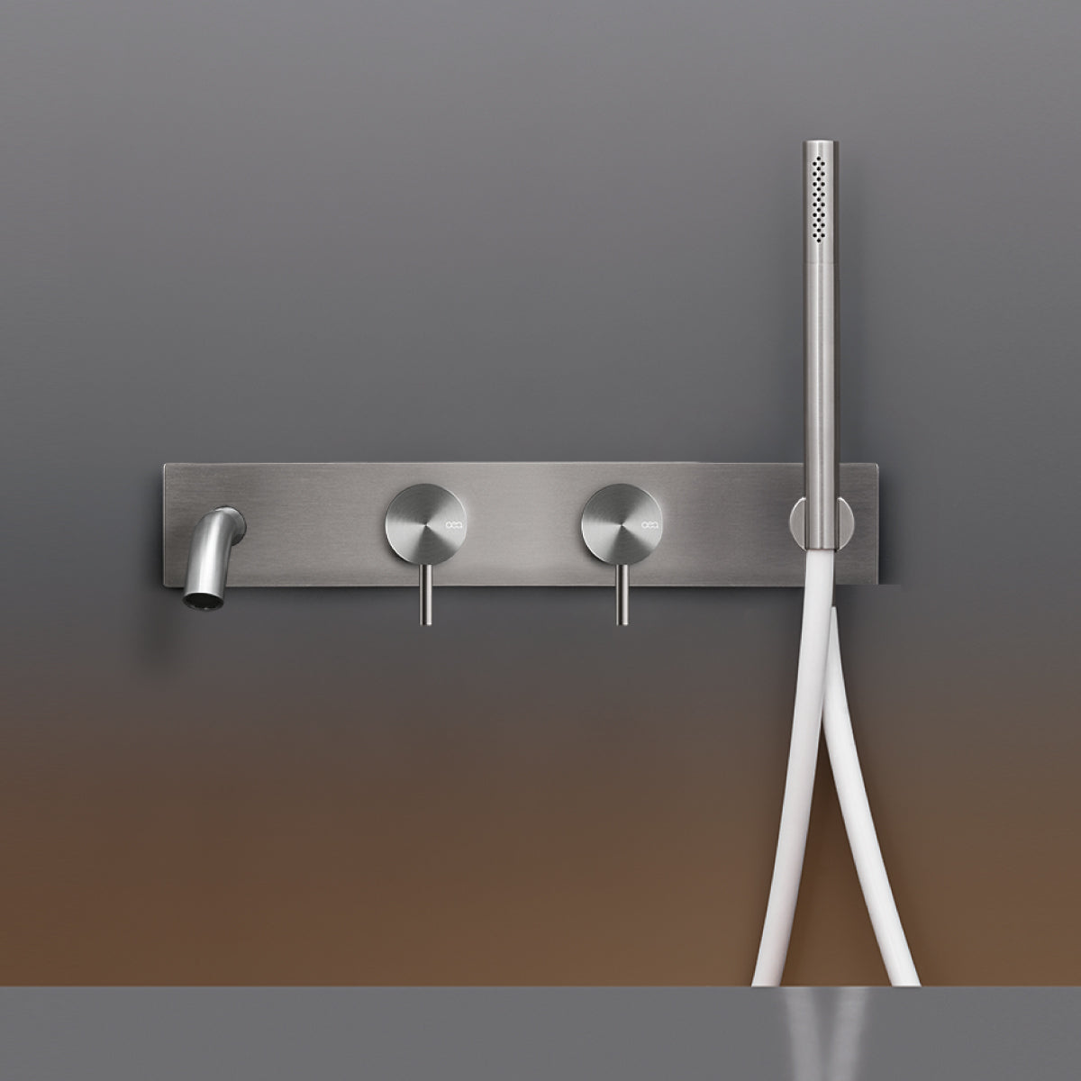 Cea Design Mil360 rubinetto vasca da bagno doppio bocca di erogazione e doccetta MIL86 Cea Design Mil360 rubinetto vasca da bagno doppio bocca di erogazione e doccetta MIL86