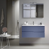 DeClaro Kann mobile lavabo da 100cm con specchio e faretto