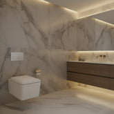 Gessi Rettangolo wc sospeso senza brida con copriwater soft-close incluso 37573 - bianco