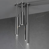 Graff Riva Contemporary Chandelier coppia soffioni doccia a soffitto E-18216SCEP.SN + E18218SCEP.SN