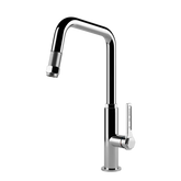 Gessi Officine rubinetto cucina con canna girevole e doccetta estraibile 60053