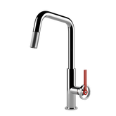 Gessi Officine V rubinetto cucina con canna girevole e doccetta estraibile 60203