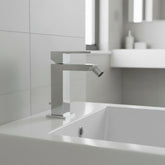 Gessi Rettangolo rubinetto bidet con scarico 20007- 031 cromo