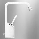 Gessi RettangoloXL rubinetto bidet con scarico 26107- 279 Bianco opaco