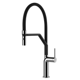 Gessi Stelo rubinetto cucina semi professionale con e doccetta estraibile doppio getto 60315