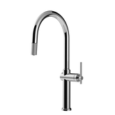 Gessi Habito rubinetto cucina con canna girevole e doccetta estraibile 60672