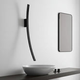 Graff Luna rubinetto lavabo a parete 5363100-BK - nero opaco
