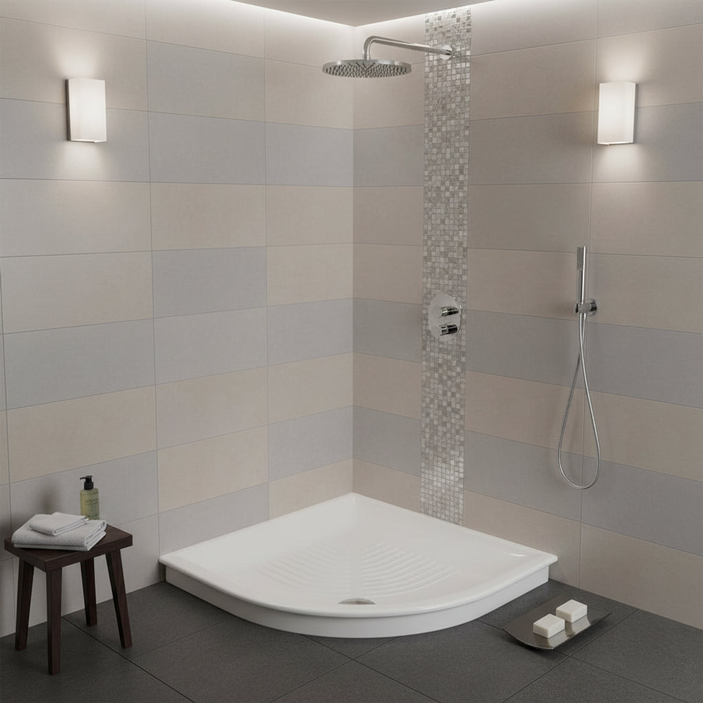 Hatria Drop piatto doccia angolare 90x90cm - Bianco