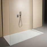 Makro Slim piatto doccia in Corian 120x80cm -Bianco